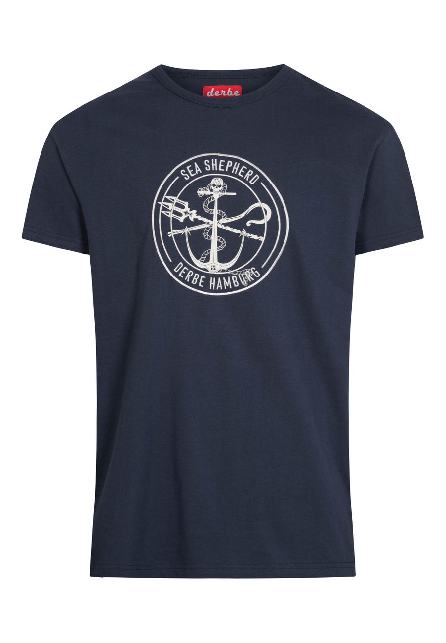 DERBE HAMBURG JF BARSCH MONO GOTS Herren T-Shirt Sea Shepherd